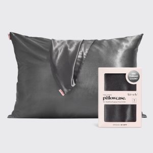 Satin Pillowcase in Charcoal 2 Pack